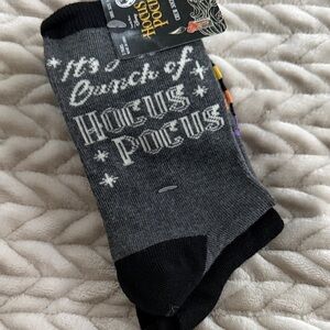 Disney Hocus Pocus Black and Gray Socks